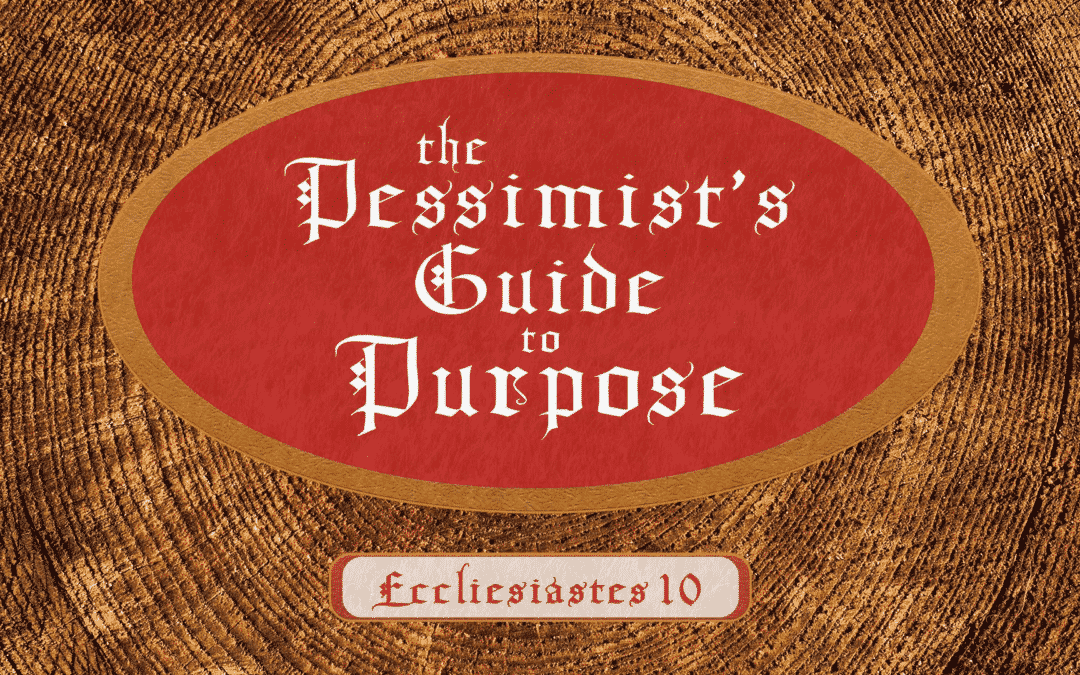 Have disappointments made you pessimistic purpose in life? Check out this week’s encouraging message “The Pessimist’s Guide to Purpose.”